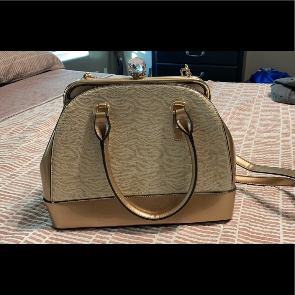 Rose gold purse